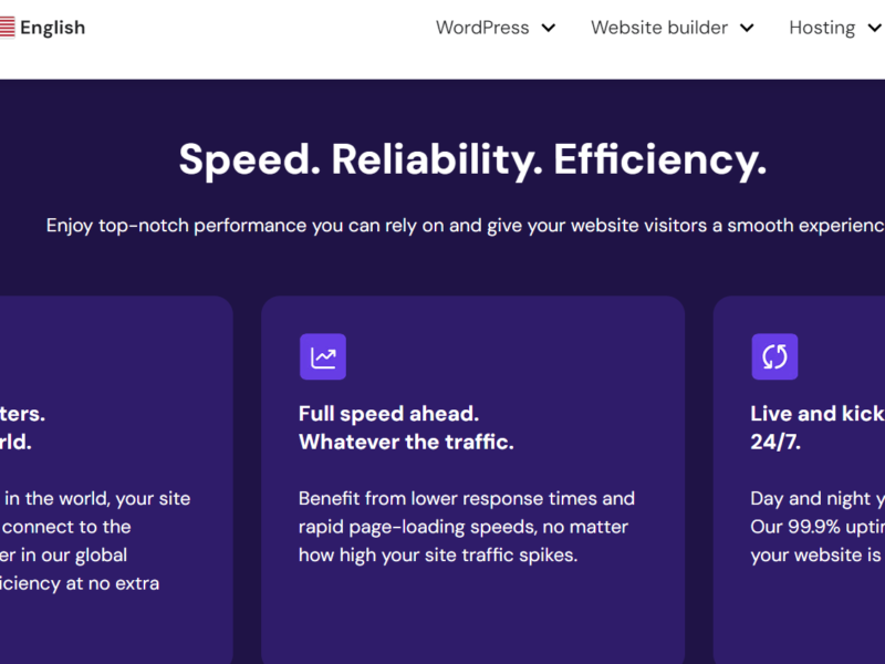 Hostinger - Best WordPress hosting
