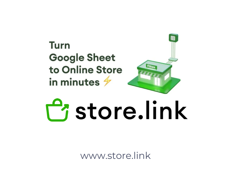 Store.Link - Start online store from Google Sheets