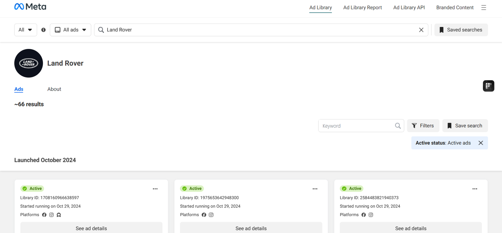 Meta Ad Library